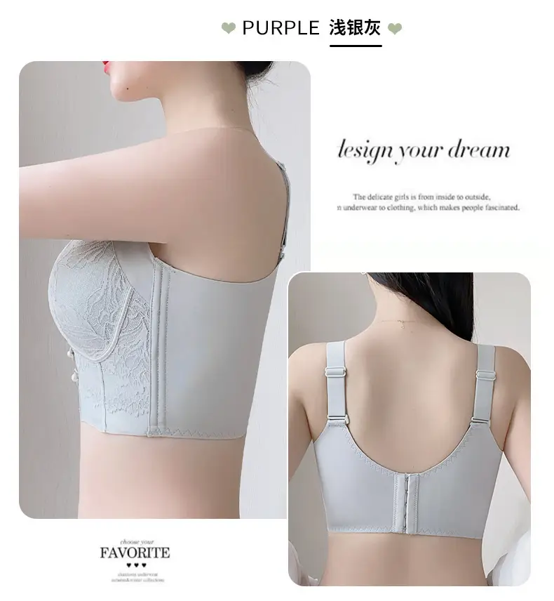 Large Size Adjustable Breast-Retracting Bra, Large Breasts and Small Breasts, Lifting Bra Without Rims, Corrective Expansion Bra — feature 32