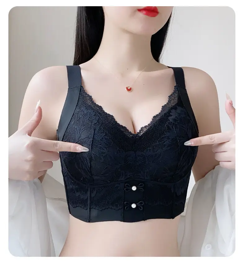 Large Size Adjustable Breast-Retracting Bra, Large Breasts and Small Breasts, Lifting Bra Without Rims, Corrective Expansion Bra — feature 33