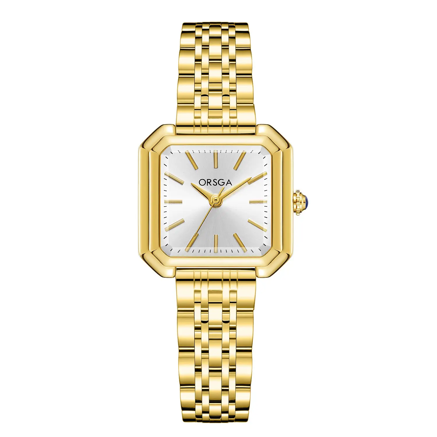 Orsga New Square Women's Watch Gold Silver Quartz Wristwatch