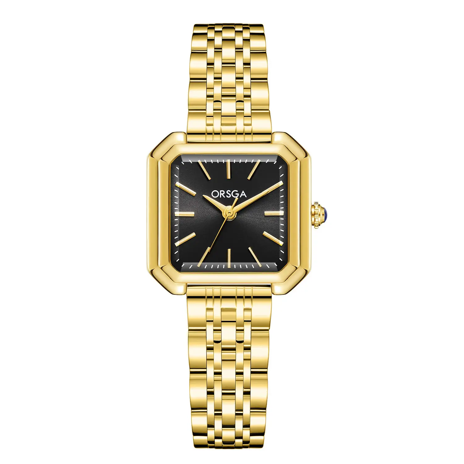 Orsga New Square Women's Watch Gold Silver Quartz Wristwatch