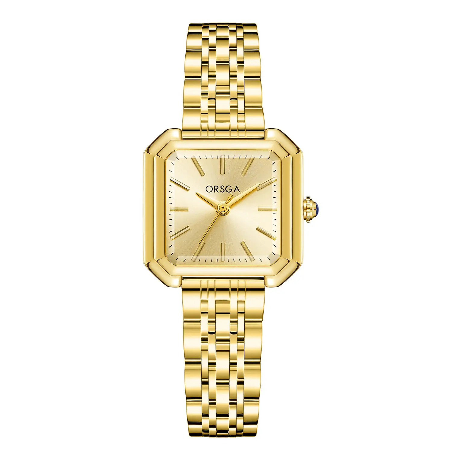 Orsga New Square Women's Watch Gold Silver Quartz Wristwatch