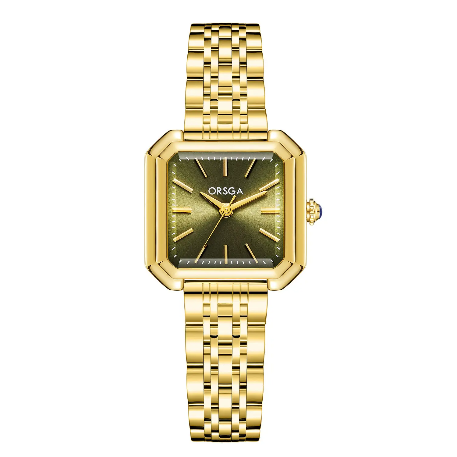 Orsga New Square Women's Watch Gold Silver Quartz Wristwatch