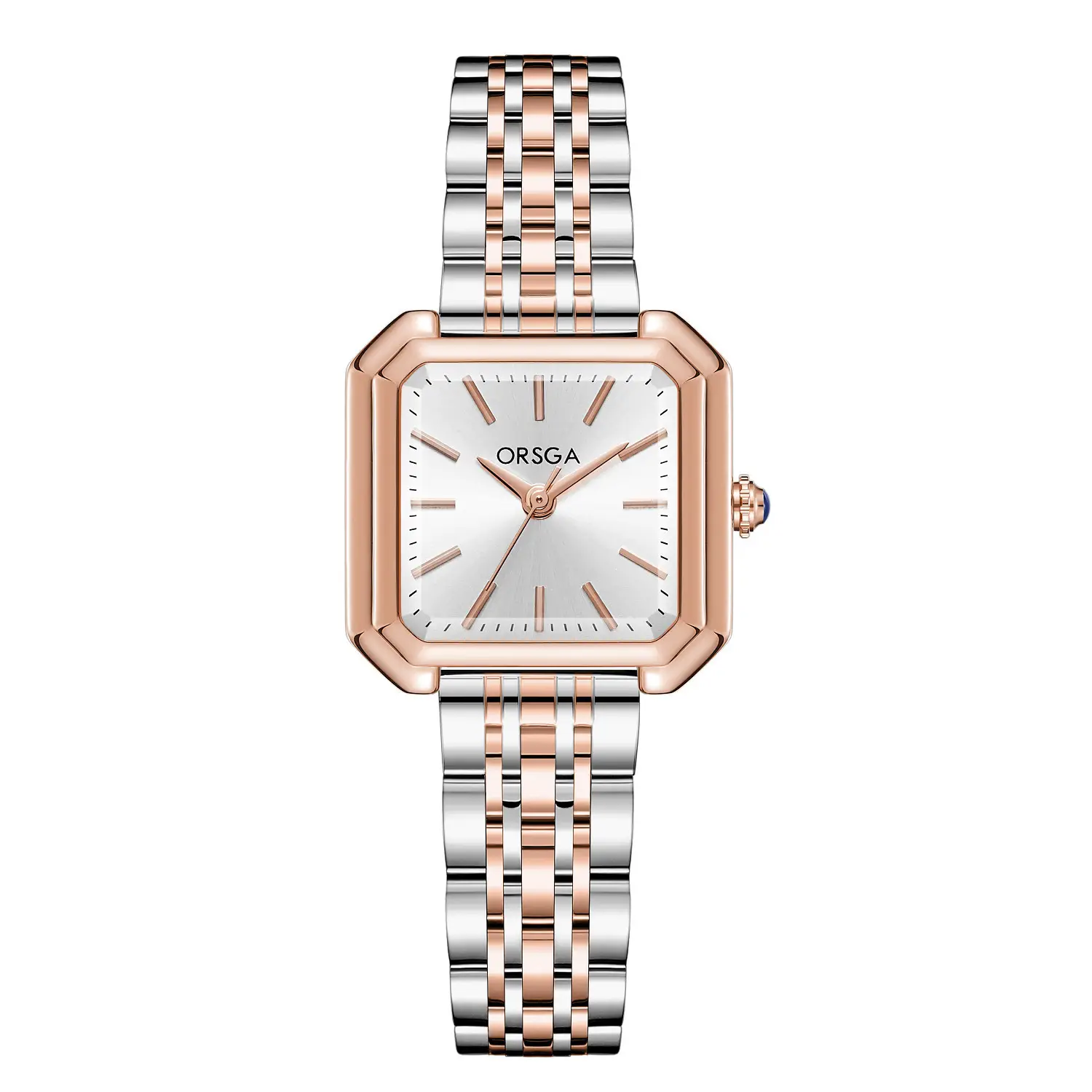 Orsga New Square Women's Watch Gold Silver Quartz Wristwatch