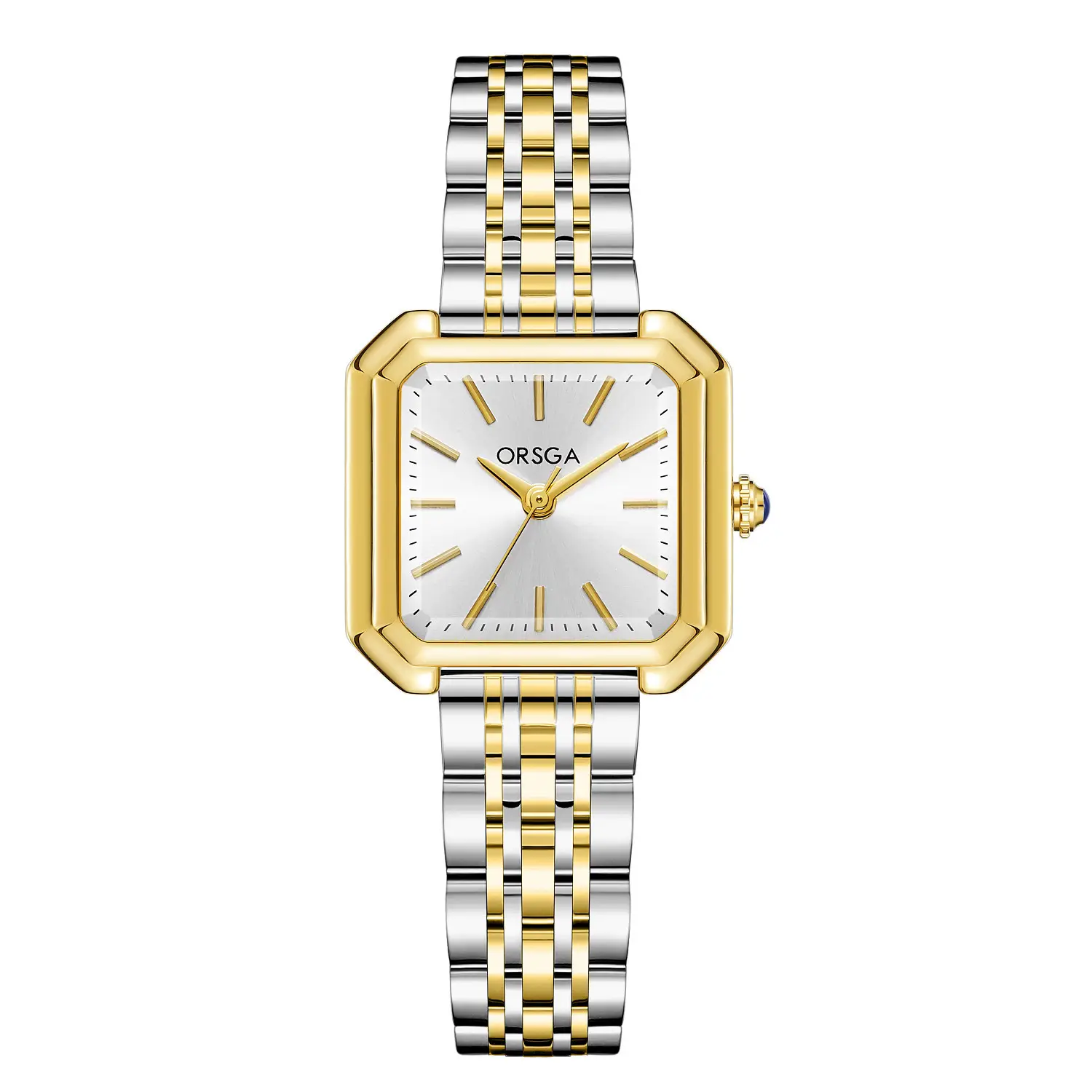 Orsga New Square Women's Watch Gold Silver Quartz Wristwatch