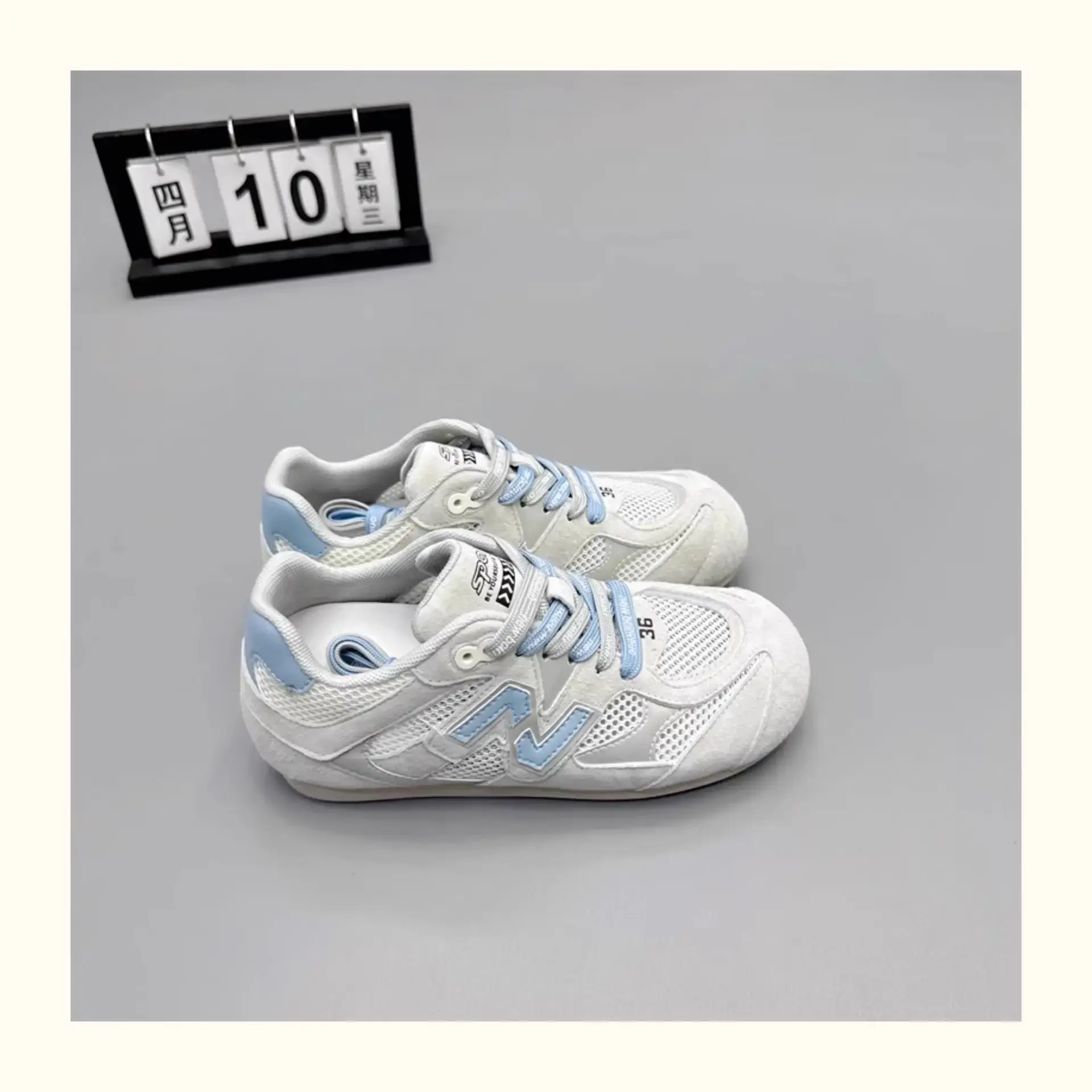 Women's White Blue Mesh Training Shoes 2025 - Image 2