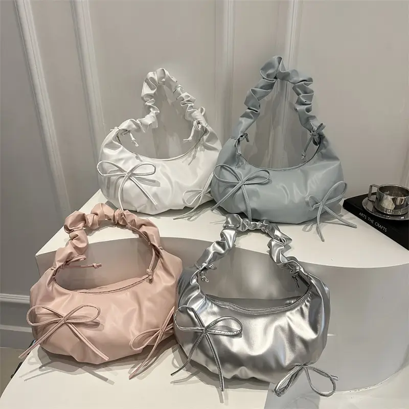 Sweet Bow Shoulder Bag for Women Spring Summer 2025