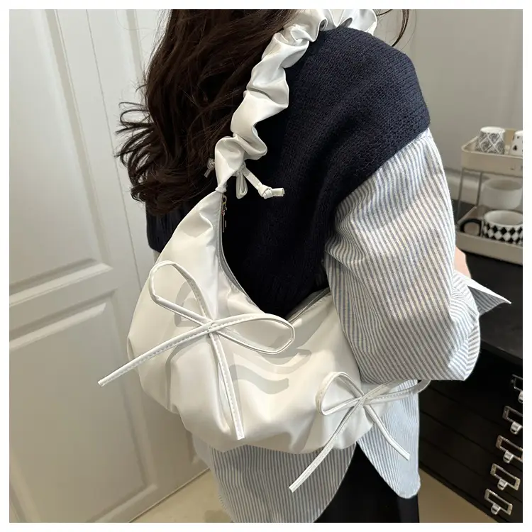 Sweet Bow Shoulder Bag for Women Spring Summer 2025 — feature 11