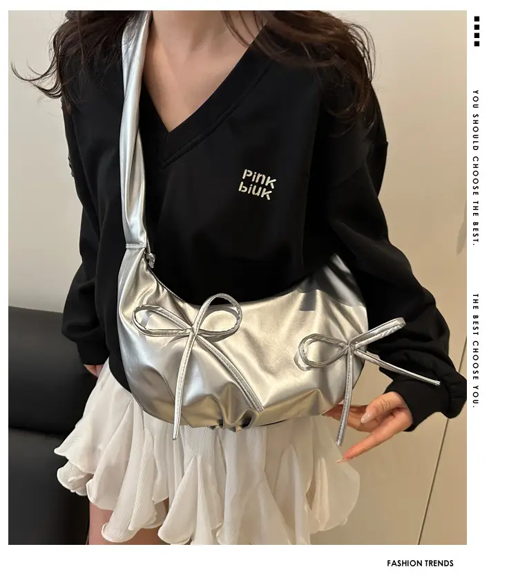 Sweet Bow Shoulder Bag for Women Spring Summer 2025 — feature 2