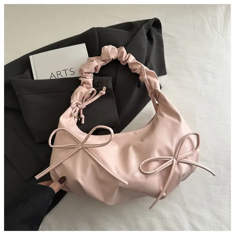 Sweet Bow Shoulder Bag for Women Spring Summer 2025