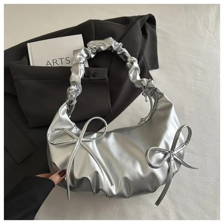 Sweet Bow Shoulder Bag for Women Spring Summer 2025