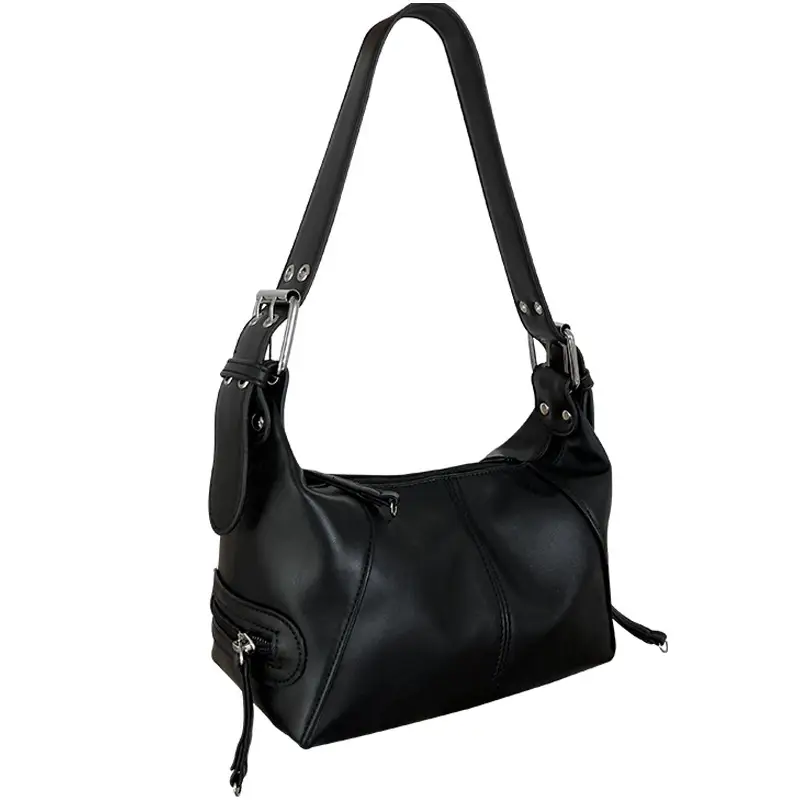 2025 Cool Girl Leather Zipper Shoulder Bag - Image 7