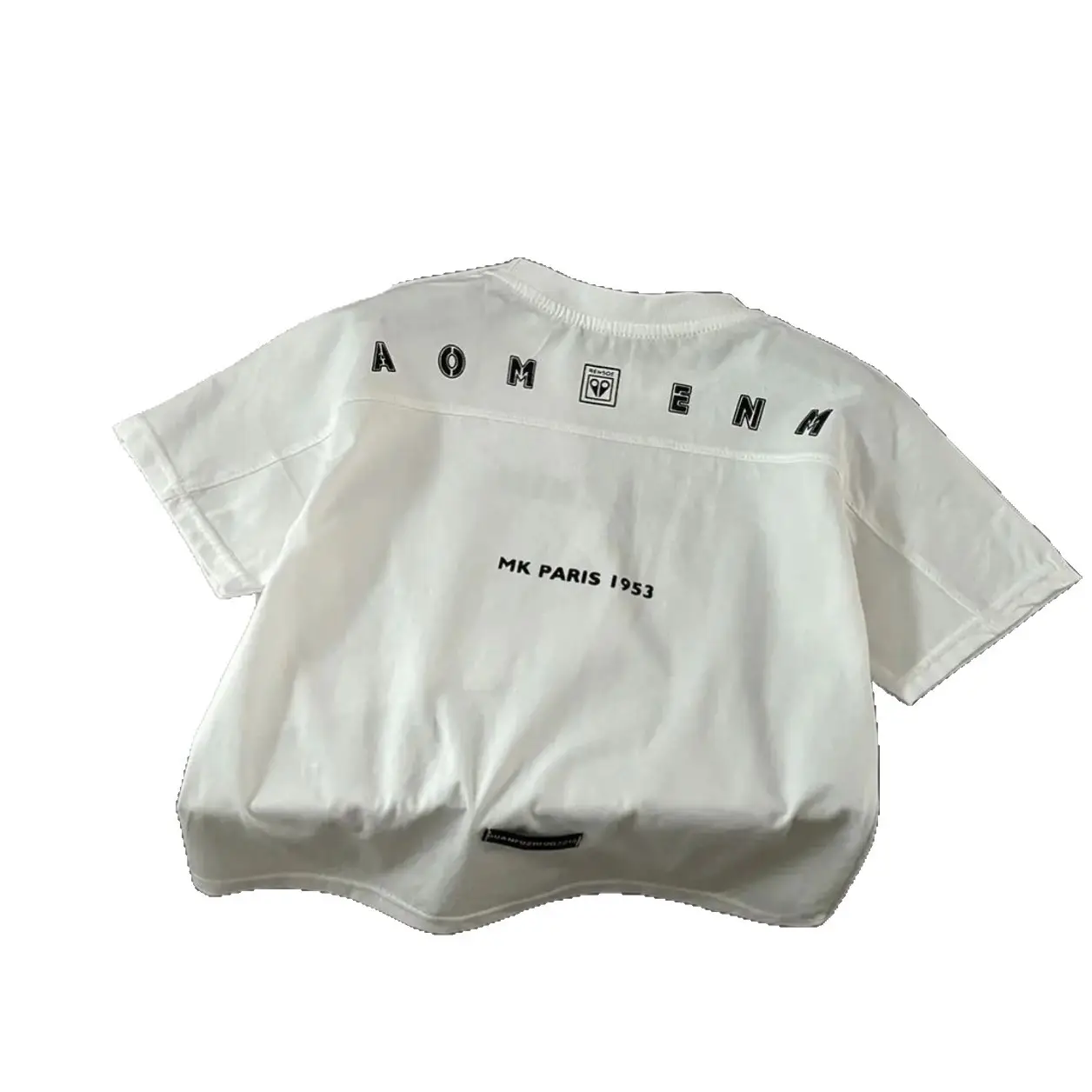 White Cotton Boys Summer Top T-Shirt Large 2025