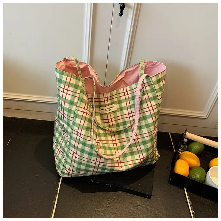 2025 New Summer Bag Women's Lazy Style Large Capacity Canvas Bag — feature 22