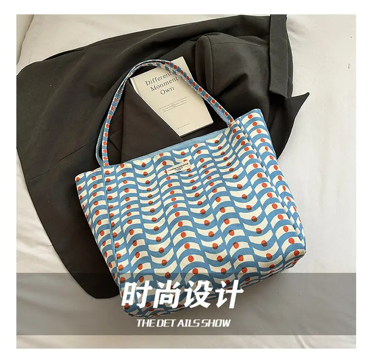 2025 New Summer Bag Women's Lazy Style Large Capacity Canvas Bag — feature 3
