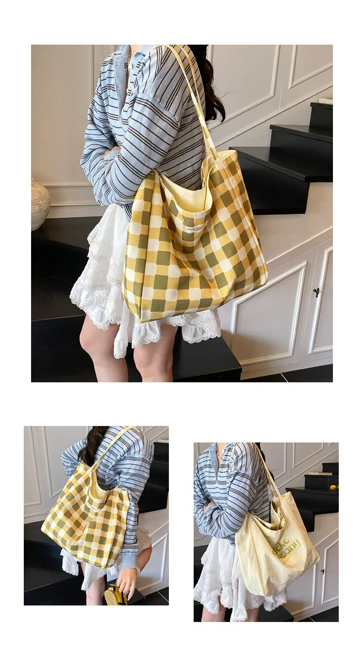 2025 New Summer Bag Women's Lazy Style Large Capacity Canvas Bag — feature 7