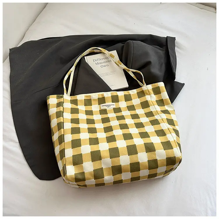 2025 New Summer Bag Women's Lazy Style Large Capacity Canvas Bag - Image 3