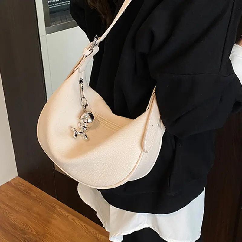 2026 Black Crossbody Bag with Long Strap for Women
