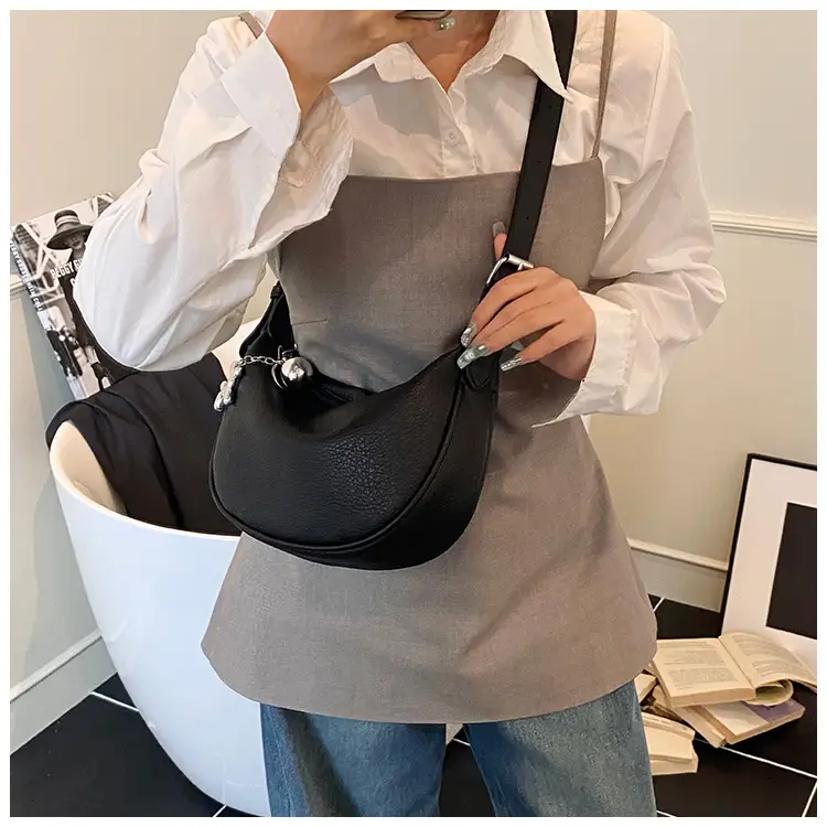 2026 Black Crossbody Bag with Long Strap for Women — feature 27