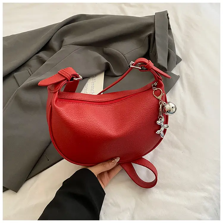 2026 Black Crossbody Bag with Long Strap for Women