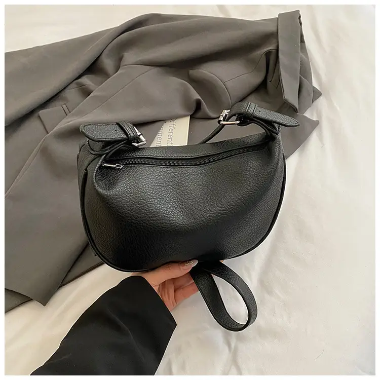 2026 Black Crossbody Bag with Long Strap for Women