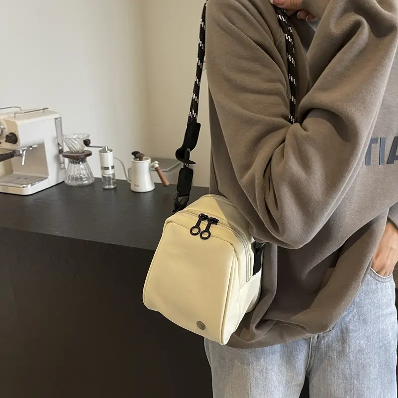 Women's Crossbody Bag Cream Simple Shell Casual All-match