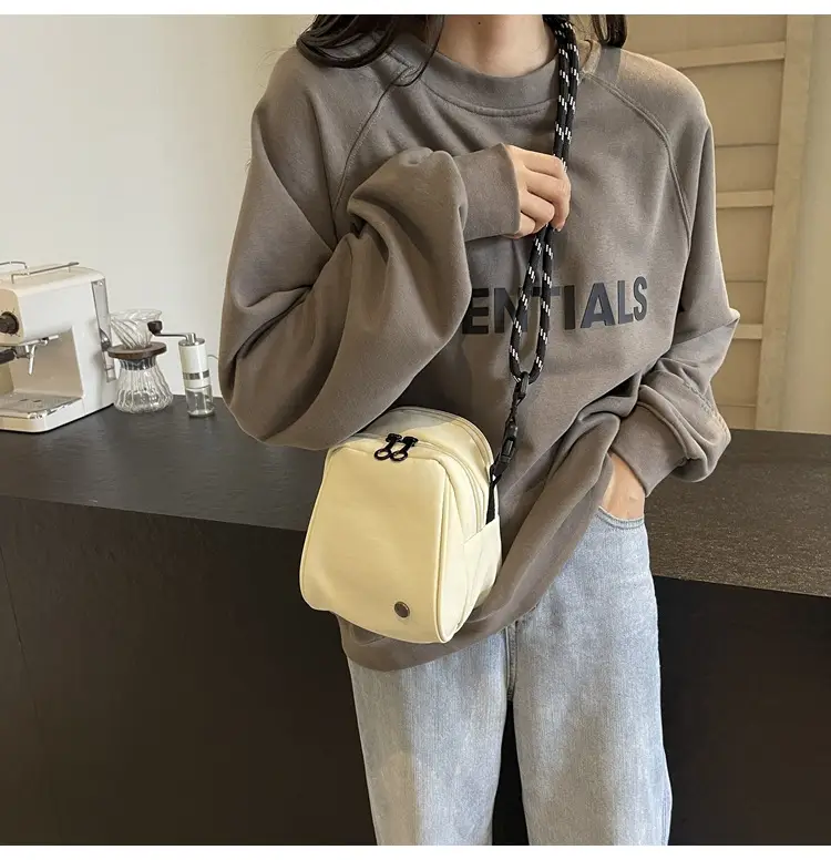 Women's Crossbody Bag Cream Simple Shell Casual All-match — feature 20