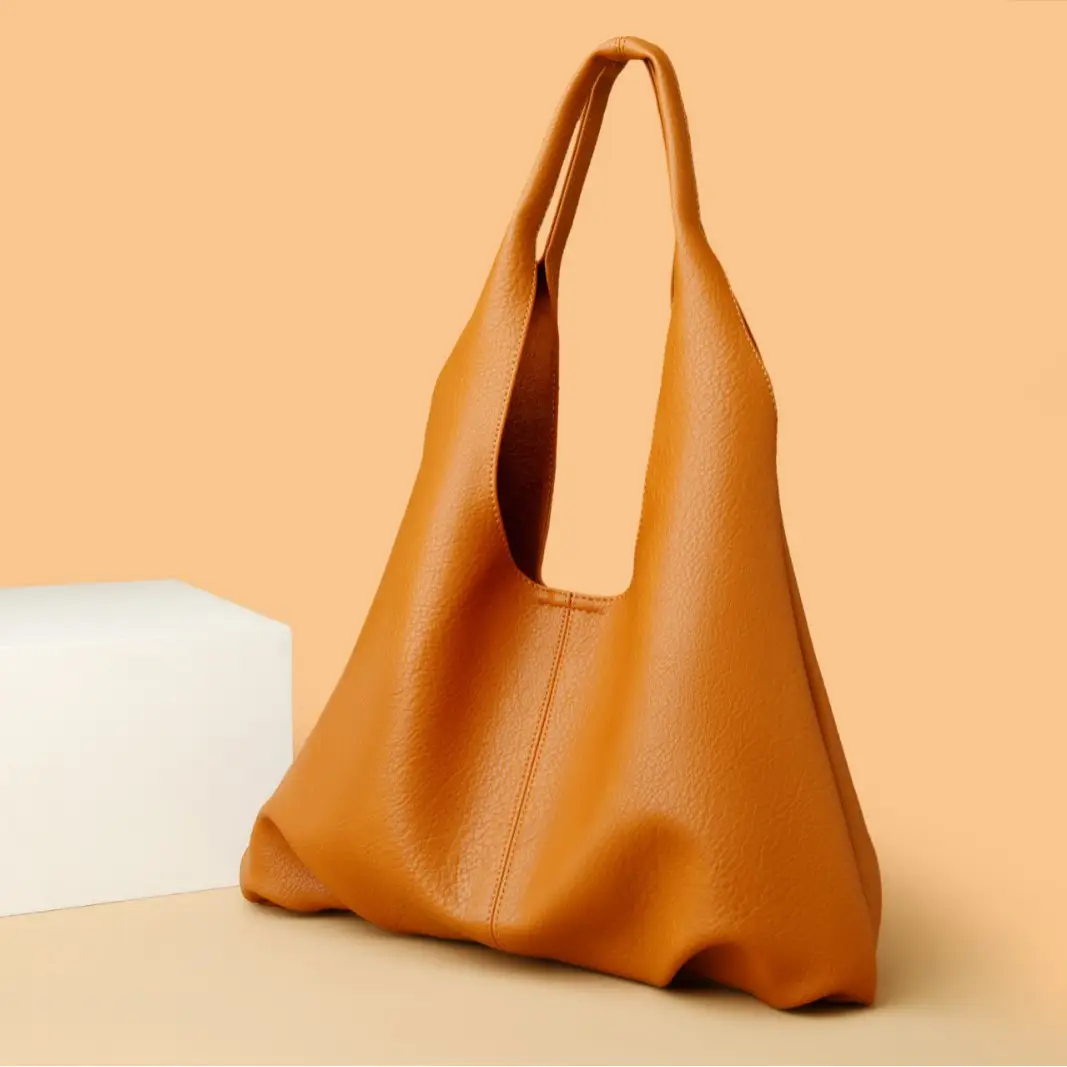 Korean Style Black Leather Tote Bag Large Capacity Women - Image 8