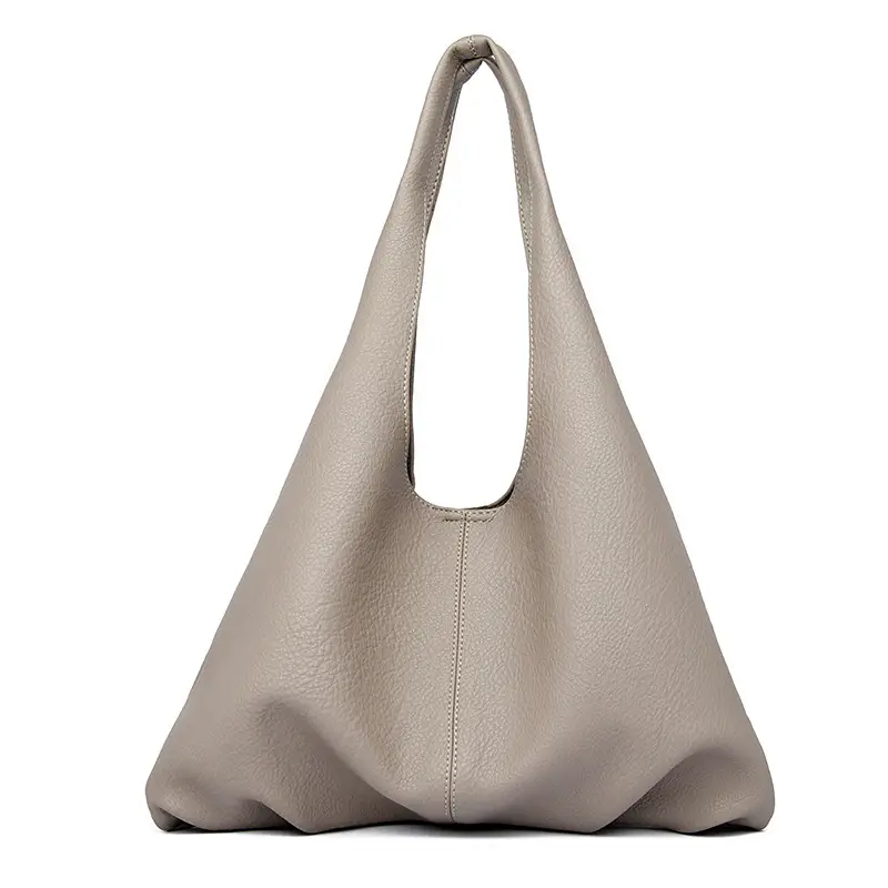 Korean Style Black Leather Tote Bag Large Capacity Women - Image 11