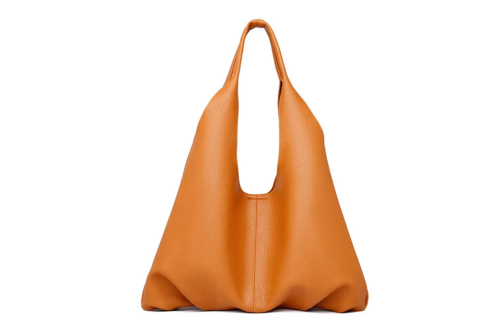 Korean Style Black Leather Tote Bag Large Capacity Women - Image 4
