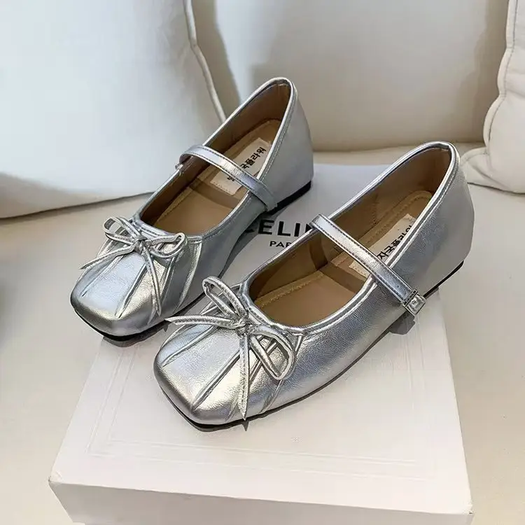 French-Style Height-Increasing 5cm Mary Jane Shoes for Women, 2025 New Autumn Versatile Retro Non-Slip Bow-Knot Single Shoes - Image 6