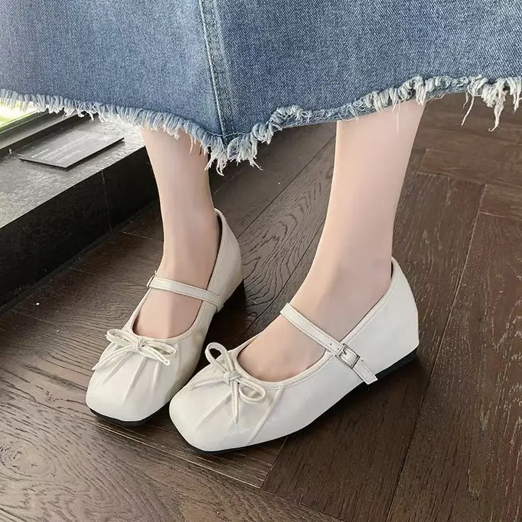 French-Style Height-Increasing 5cm Mary Jane Shoes for Women, 2025 New Autumn Versatile Retro Non-Slip Bow-Knot Single Shoes — feature 13