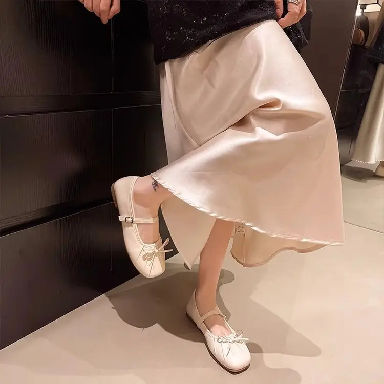 French-Style Height-Increasing 5cm Mary Jane Shoes for Women, 2025 New Autumn Versatile Retro Non-Slip Bow-Knot Single Shoes — feature 17