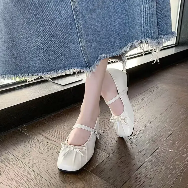 French-Style Height-Increasing 5cm Mary Jane Shoes for Women, 2025 New Autumn Versatile Retro Non-Slip Bow-Knot Single Shoes — feature 9