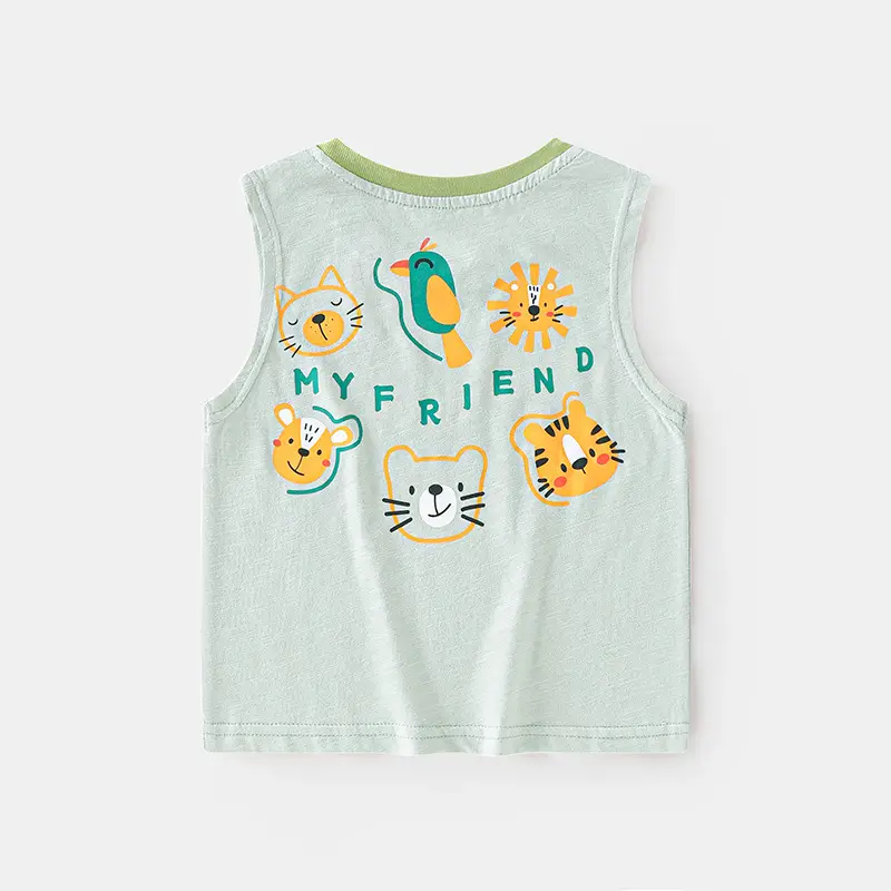Baby T-Shirt Printed Summer 2025 Kids 20 Sleeveless