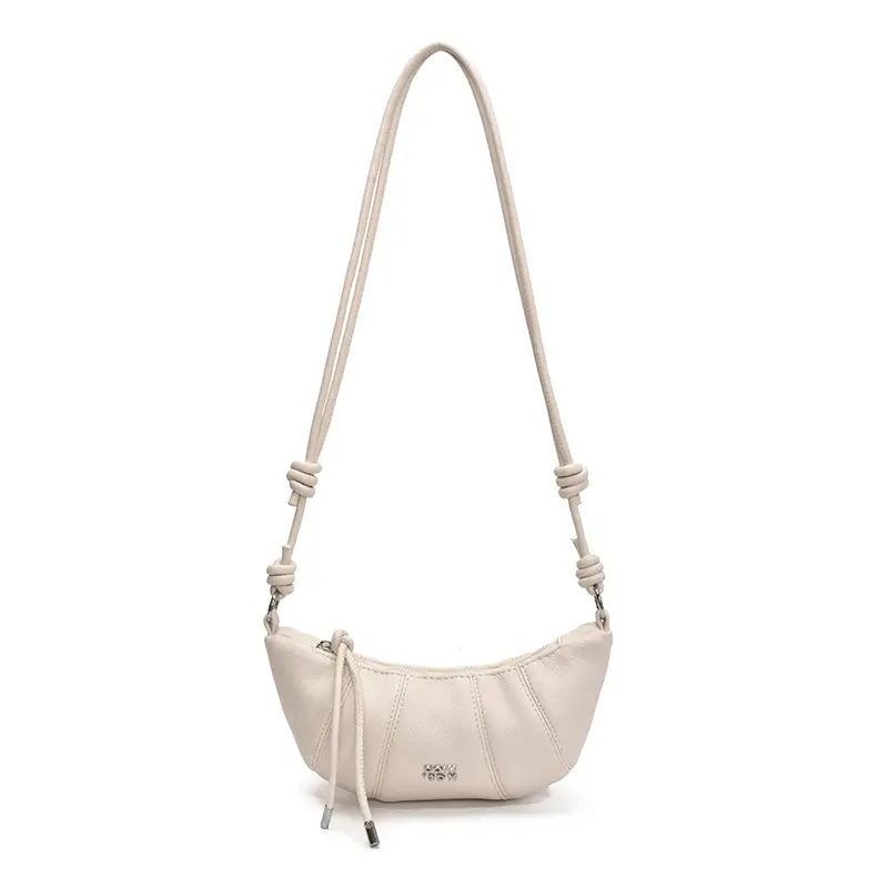Korean Style Cream White Women's Shoulder Bag 2025 - Image 5