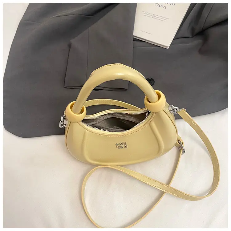 Red Crescent Crossbody Bag for Women Luxury Handbag — feature 10