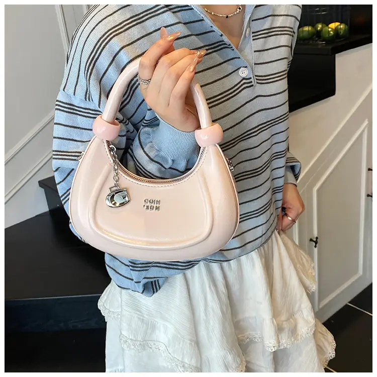 Red Crescent Crossbody Bag for Women Luxury Handbag — feature 11