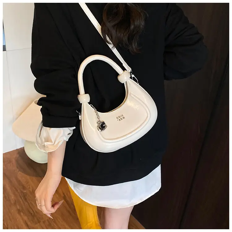 Red Crescent Crossbody Bag for Women Luxury Handbag — feature 19