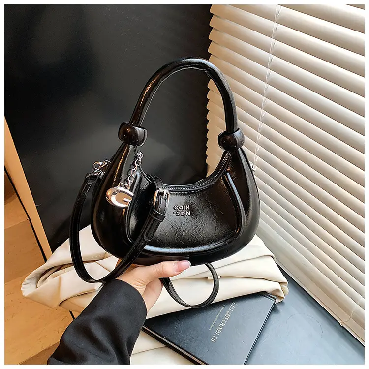 Red Crescent Crossbody Bag for Women Luxury Handbag — feature 29