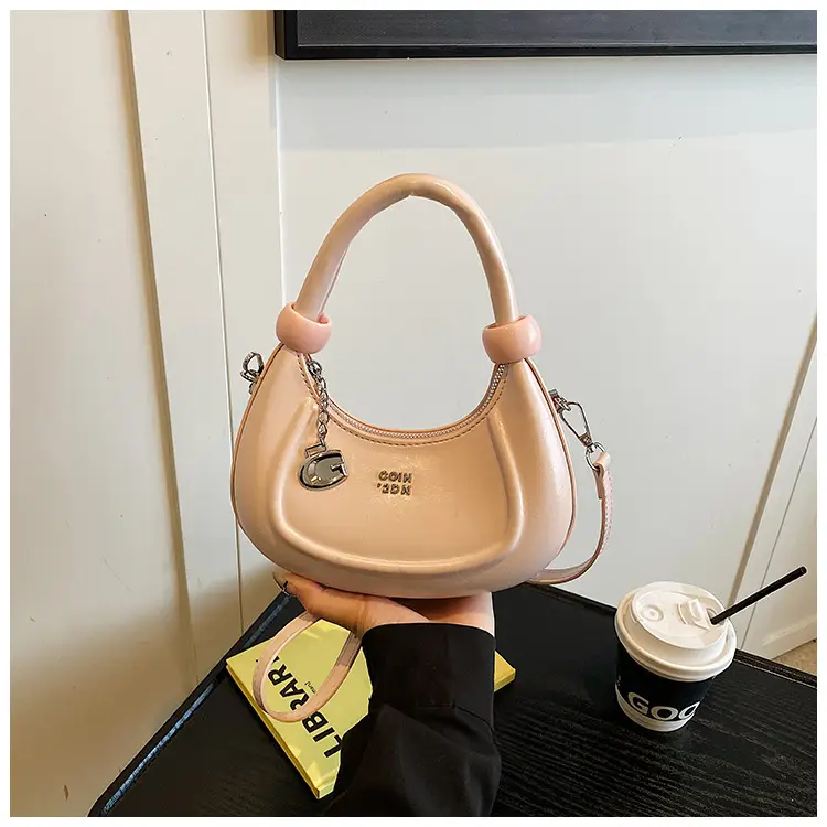 Red Crescent Crossbody Bag for Women Luxury Handbag — feature 32