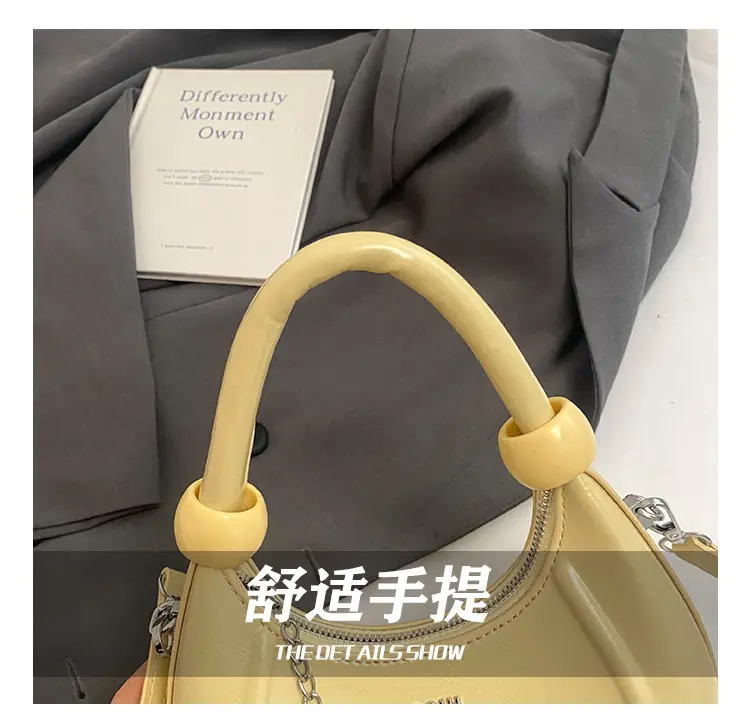 Red Crescent Crossbody Bag for Women Luxury Handbag — feature 6