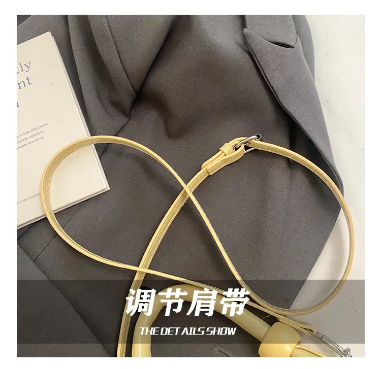 Red Crescent Crossbody Bag for Women Luxury Handbag — feature 7