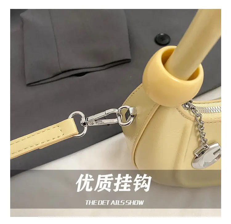 Red Crescent Crossbody Bag for Women Luxury Handbag — feature 8
