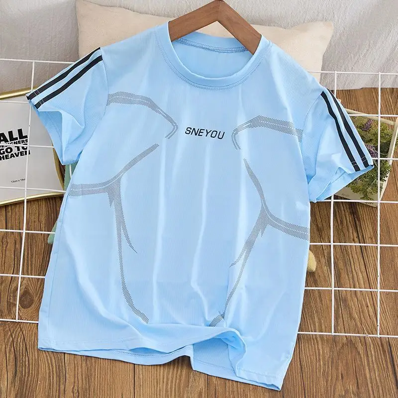 Boys White Graphic T-Shirt Medium Large - Image 2