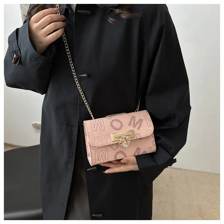 Retro Lock Chain Crossbody Bag Women Casual Shoulder Bag — feature 19