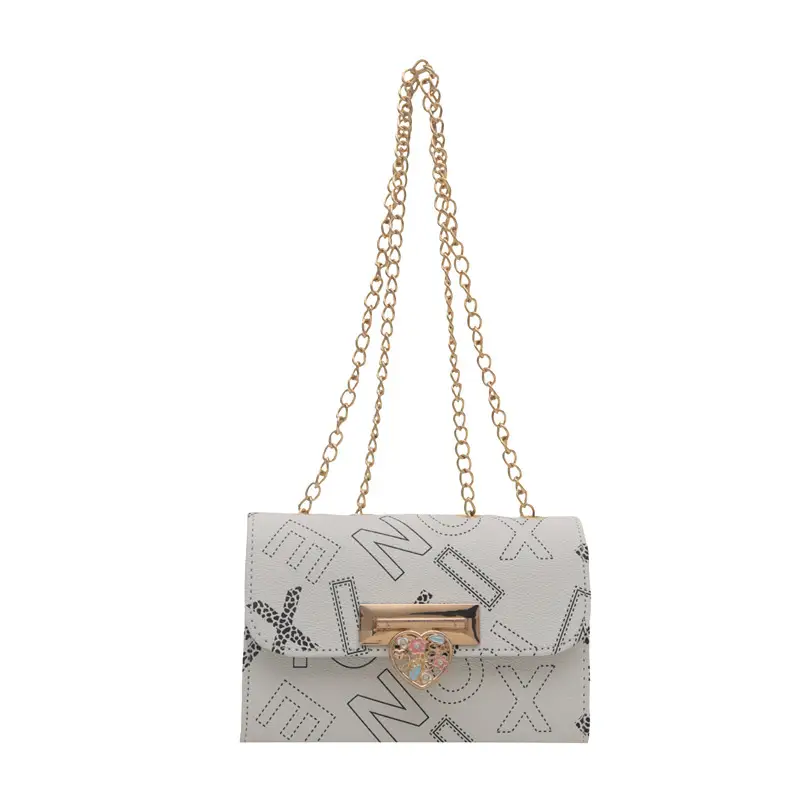 Retro Lock Chain Crossbody Bag Women Casual Shoulder Bag - Image 3