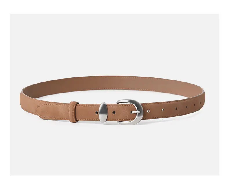 Vintage Frosted Leather Belt for Women — feature 10