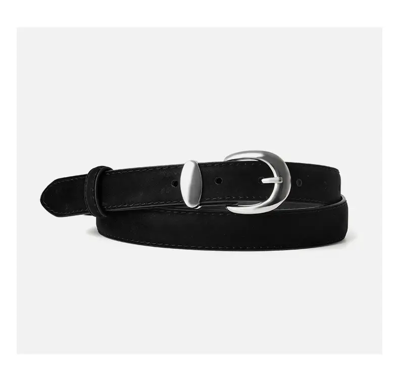 Vintage Frosted Leather Belt for Women — feature 9