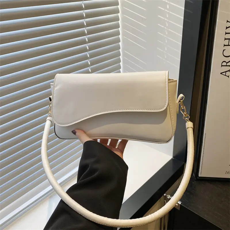 Cross-Border Armpit Bag Women 2025 New Retro Simple Pure Color - Image 7