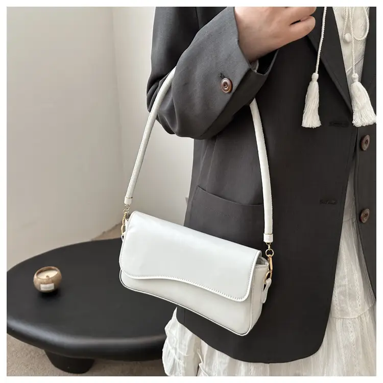 Cross-Border Armpit Bag Women 2025 New Retro Simple Pure Color β feature 8